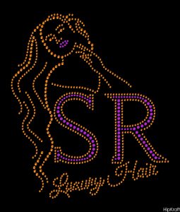 SR Luxury Hair custom rhinestones