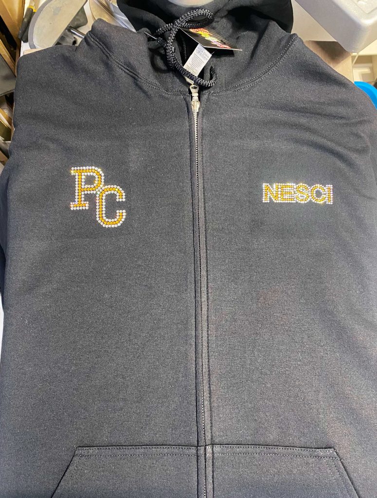 PC zip up hoodie front