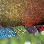 hipkraft glass rhinestones showing the amazing reflection in the light.