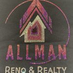 real estate realtor logo custom rhinestone business shirt